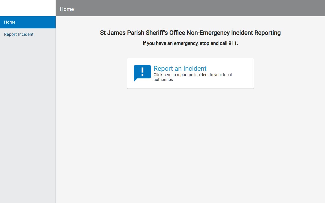 St. James Parish arrest records and Police to Citizen reporting portal