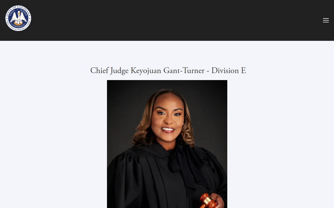 St. James Parish court dockets Division E judge page