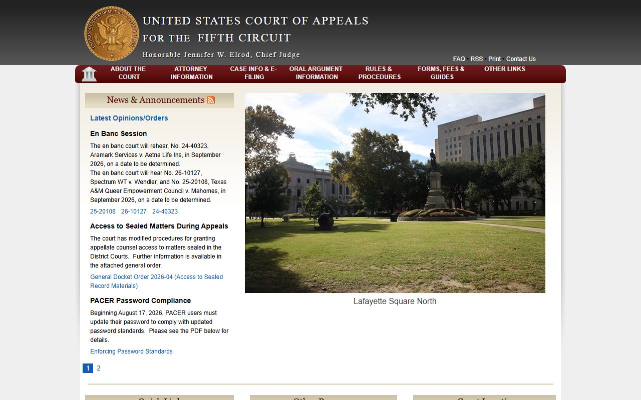 St. James Parish warrant search federal court context